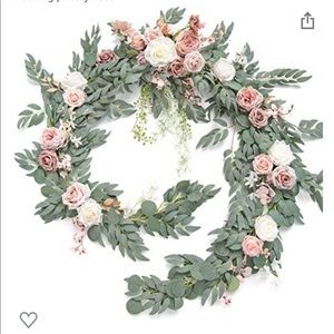 9ft Flower Garland for Wedding decoration - Dusty Rose & Mauve Ling’s Moment